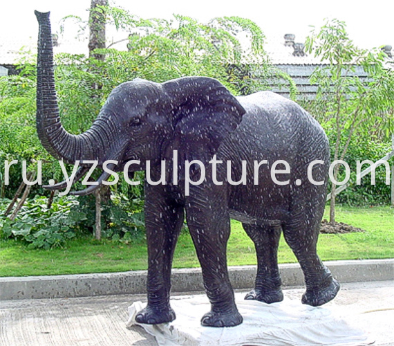 Bronze Life Size Elephant Statue